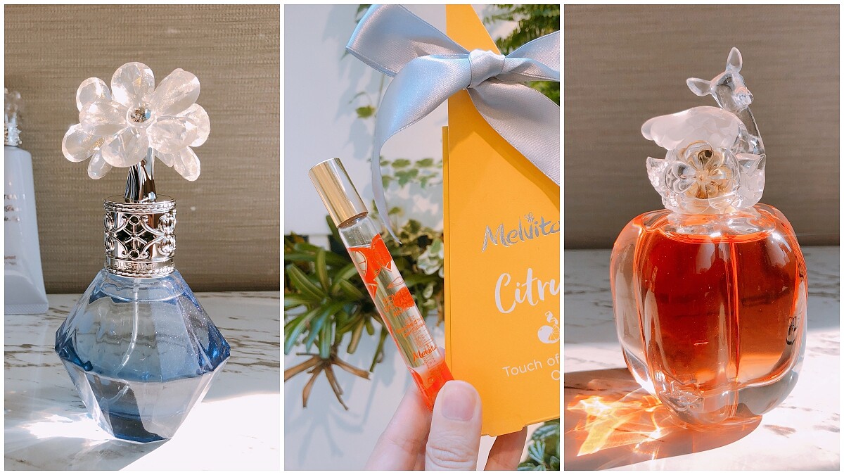 是「視覺系香氛」無誤！光看外表就讓人迷戀的Jill Stuart幻想月光香水、Lolita Lempicka森林小鹿淡香精、Melvita日本限定柑橘滾珠香氛也來了