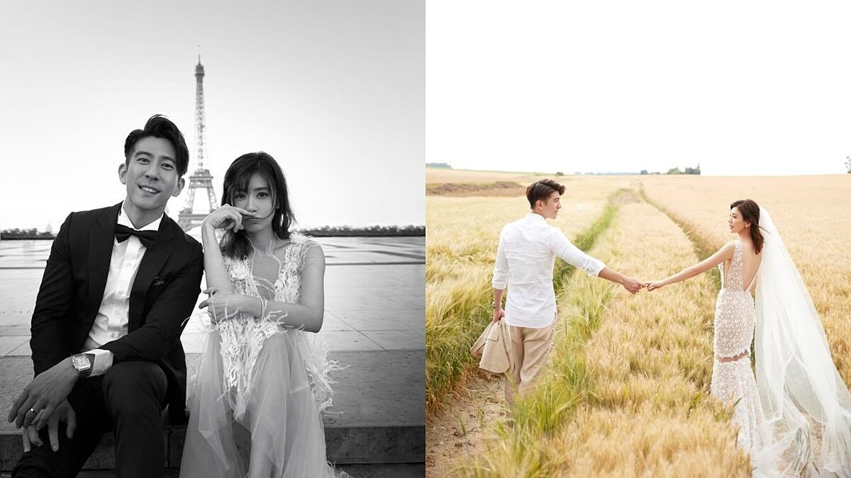 「在那一刻留下的，其實都是我們甜甜滿滿的回憶⋯」賈靜雯、修杰楷絕美巴黎婚紗照曝光！