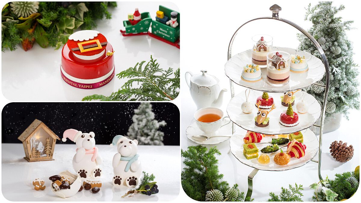 耶誕雪屋、聖誕樹、驚喜球 文華餅房+青隅用縮小燈幻化耶誕景象午茶