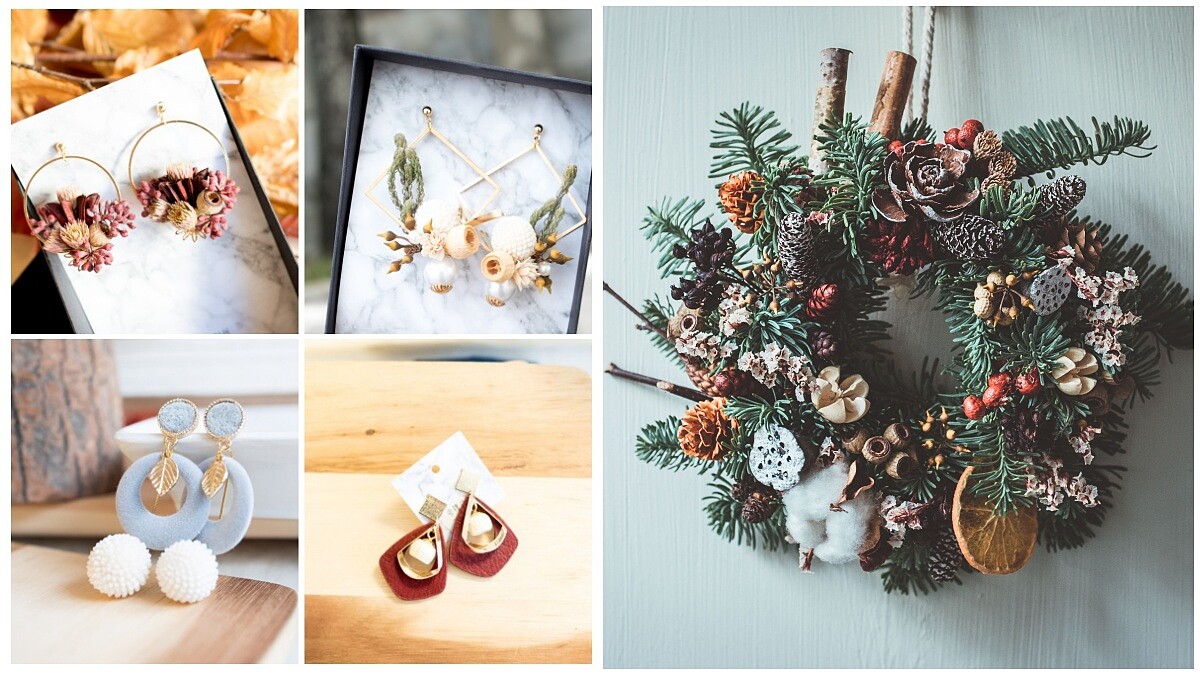 超熱賣的乾燥花耳環是這家！PINKOI上人氣飾品「參樓 研製所」打造快閃實體店