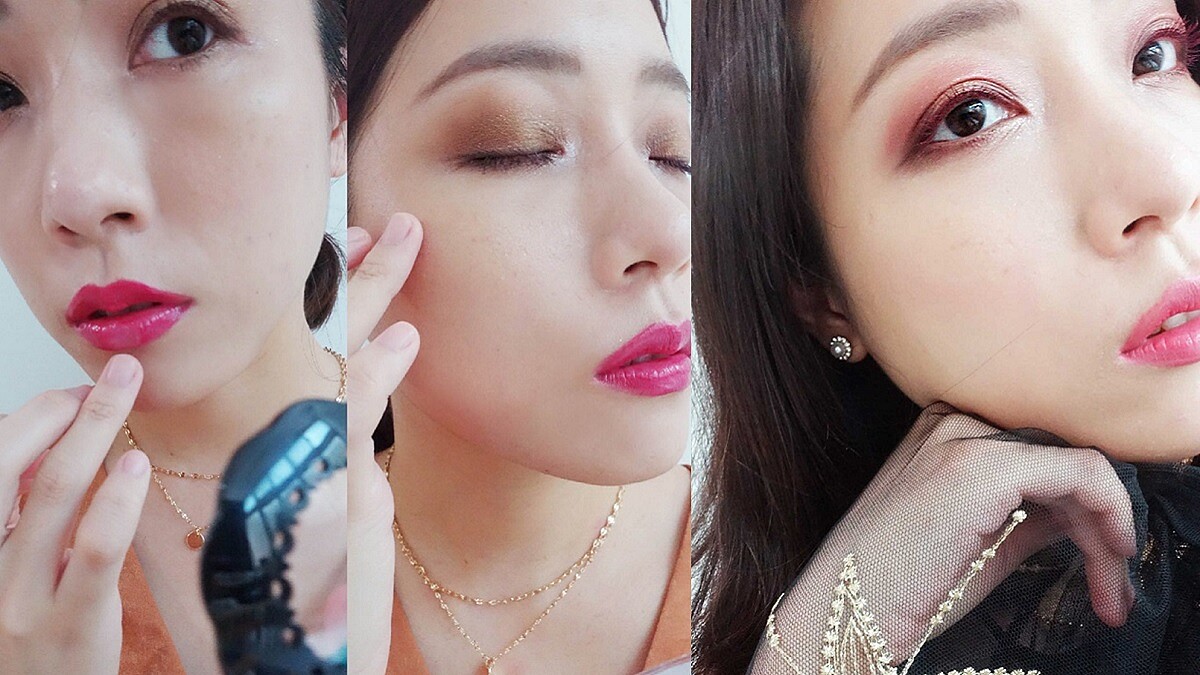 不買才該剁手！M編親自示範「金屬光感」派對粧，華麗變身時尚立體混血顏！