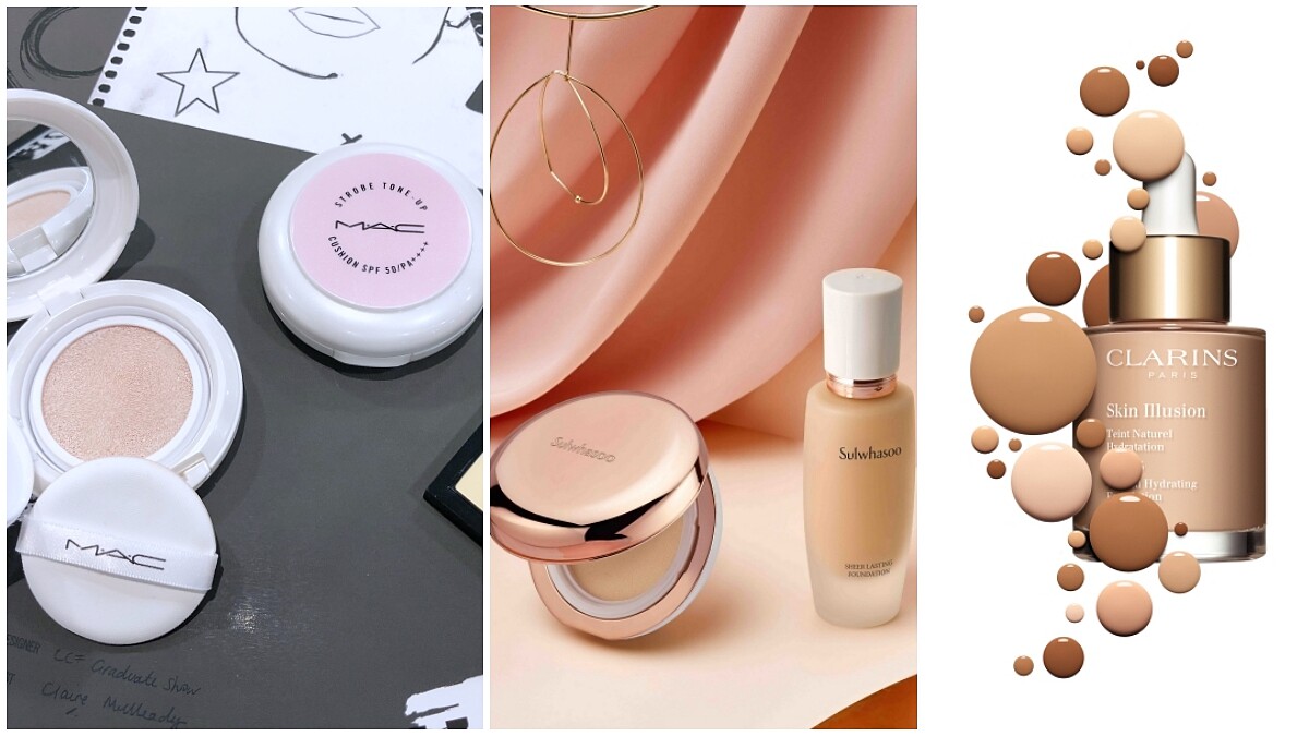 新年就該有發光好氣色，交給最強底妝新品：M.A.C發光萬能氣墊、雪花秀輕透雪紡水粉底、克蘭詩蘋果光天生美肌粉底液