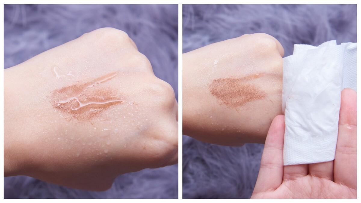 KATE凱婷-3D時尚眉彩膏BR-1，持久不易掉色、還能耐汗耐皮脂，實測防水效果真的好優秀。