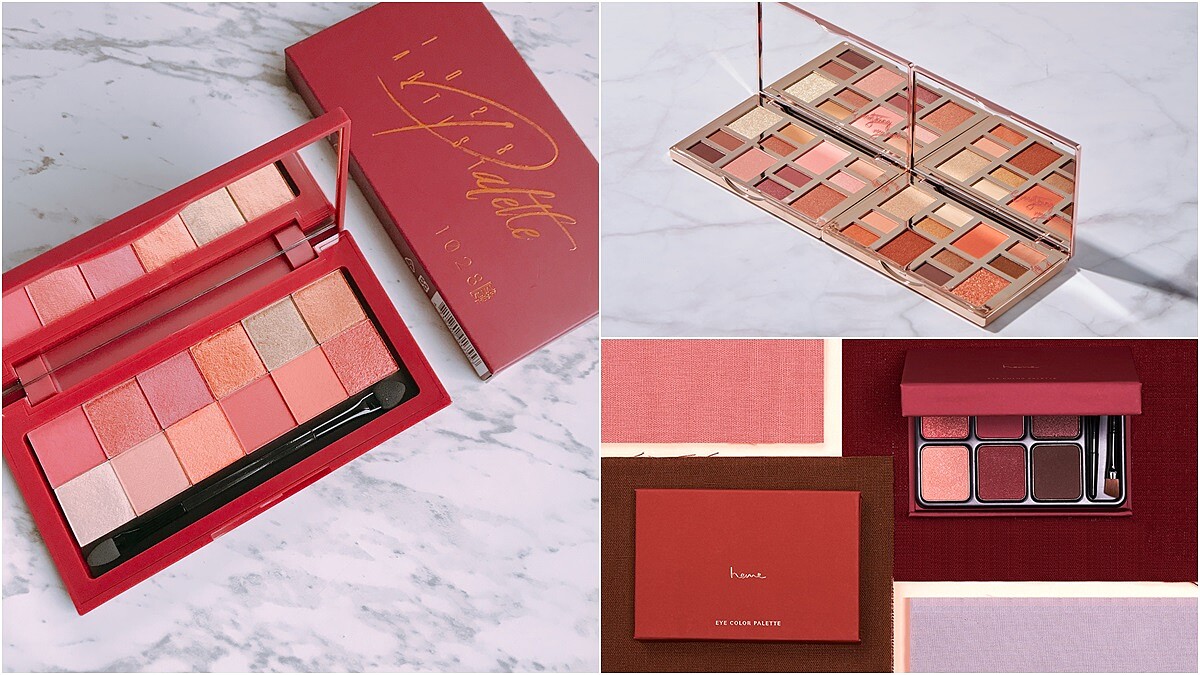 MIT超美新眼影盤!heme訂製紅酒巧克力眼影盤、1028暖心金屬光自我組藝眼影盤、BEYOUTIFUL by AIR SPACE絢光耀眼12色眼彩盤