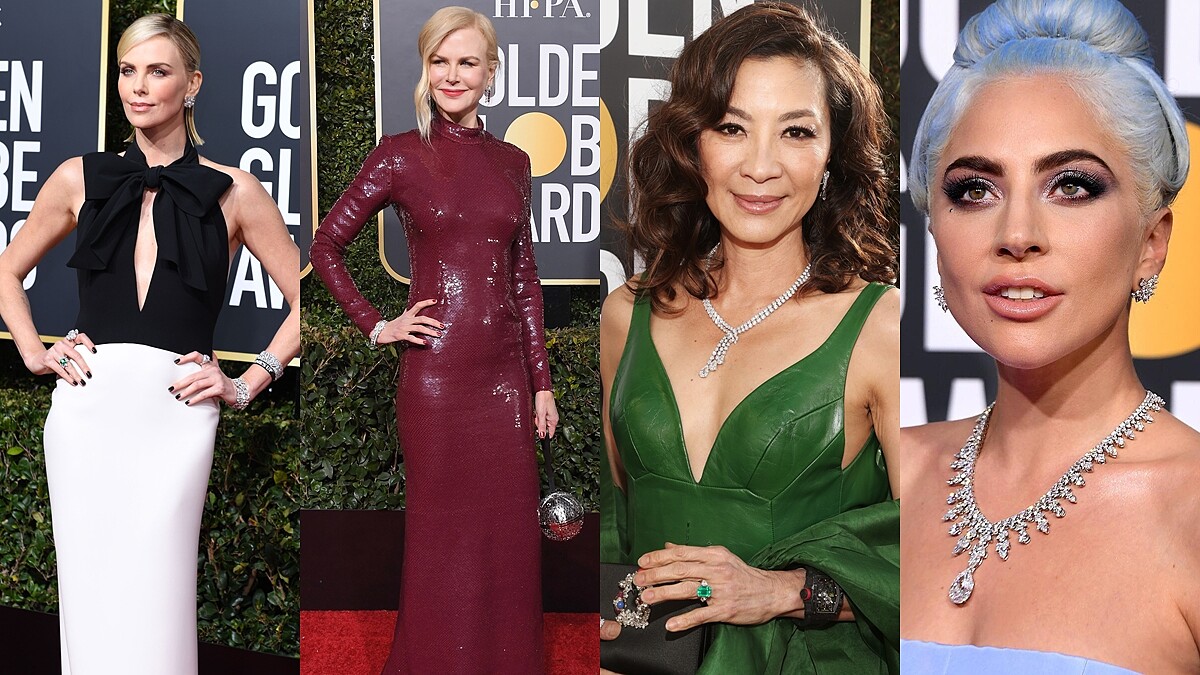 2019金球獎紅毯珠寶造型亮點!Tiffany & Co.訂製鑽石項鍊、Cartier珠寶頸鍊、De Beers珠寶混搭手錶、Bulgari層疊戒指與手環…為眾星奢華氣勢加持