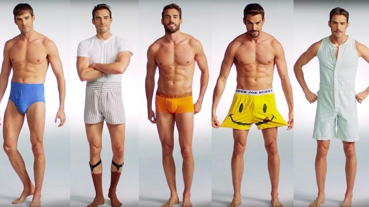 「Glam, Inc.」男性內褲百年發展史,不管哪個年代,穿對內褲的男人最性感~