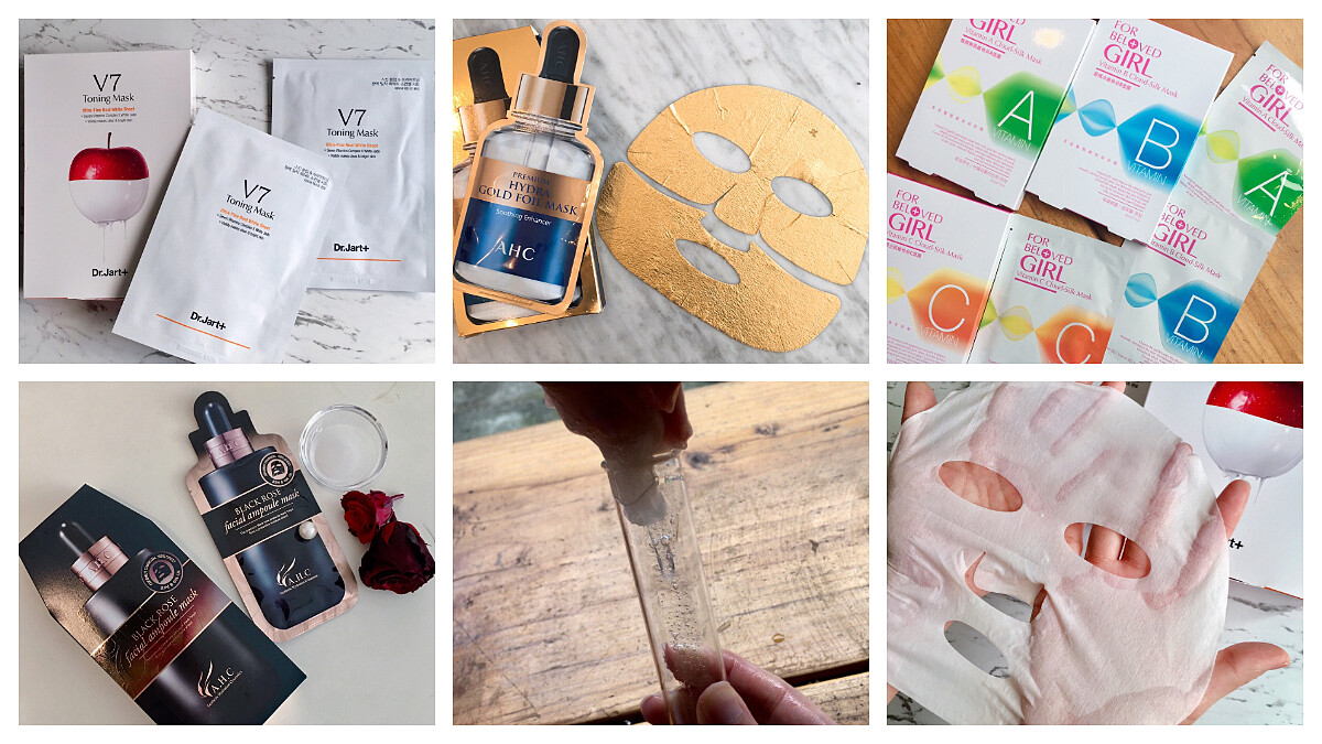 2019片狀面膜的進擊！AHC含一整瓶安瓶精華的黑面膜、寵愛女孩維他命雲絲膜、含7種維他命的Dr.Jart+V7面膜…一夜美肌計畫啟動！