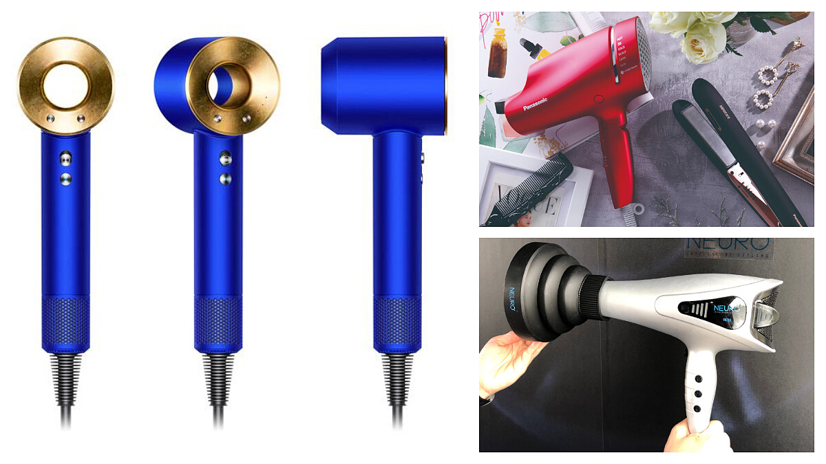 Dyson Supersonic™推出過年喜氣紅色版、金與科技藍新色特別限定版、Panasonic EH-NA9A提升15%快乾效率、NEURO™僅510g輕量鈦傳導吹風機…2019最值得關注的吹風機在這！