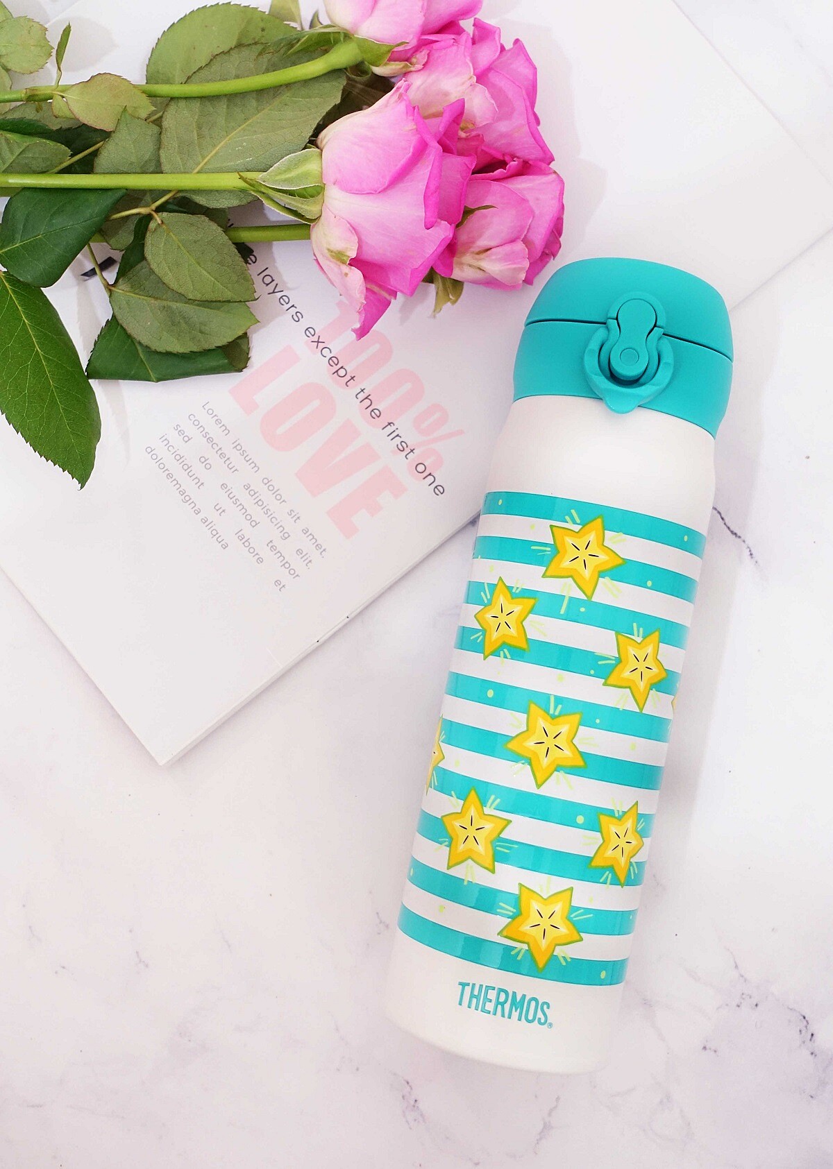 THERMOS膳魔師-台灣區限定款 楊桃瓶