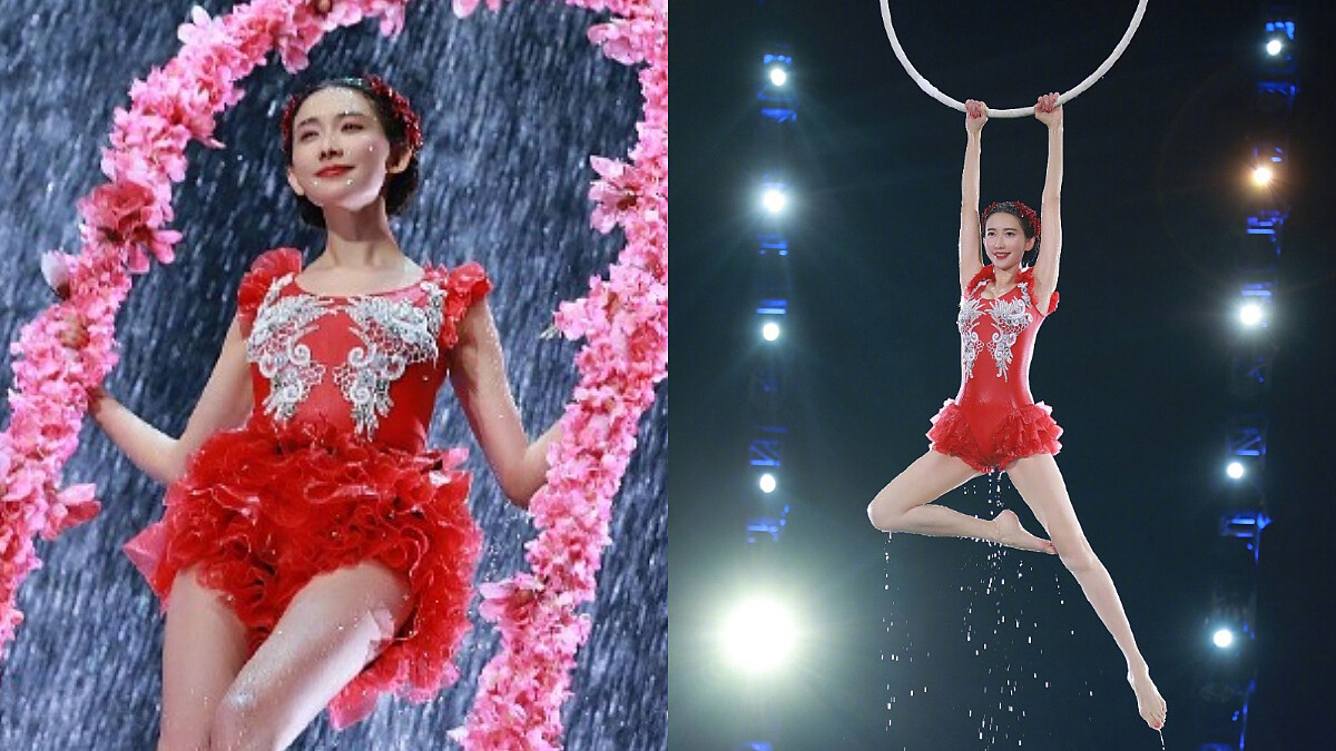 長腿太逆天！44歲林志玲睽違8年再登《春晚》，首度嘗試水上芭蕾美度破表