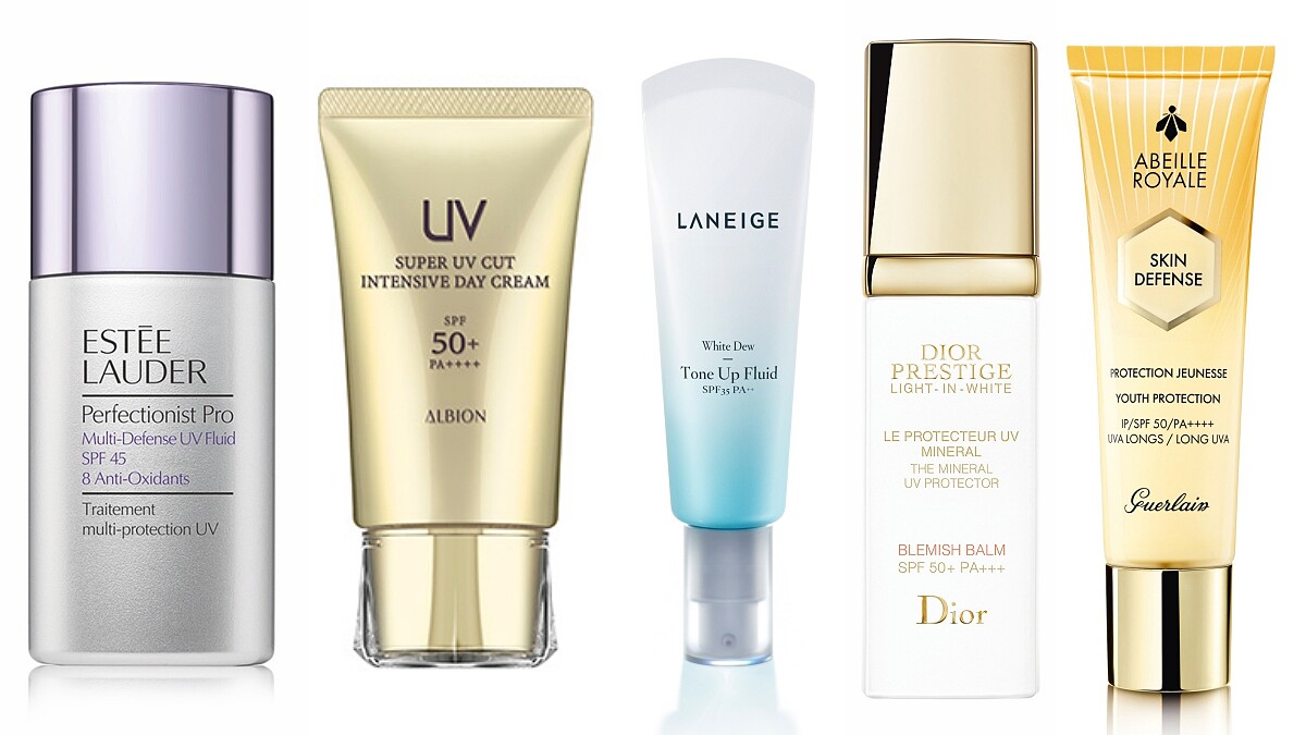 「擦了會爆水、百分百物理防曬、兼顧美白抗老」盤點6款專櫃防曬新品+優點分析，有多厲害看了就知道