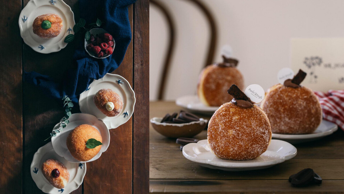 【小8愛吃愛喝】台南質感英倫風甜點店「Perfe&amp;#039;dough」，招牌「內餡甜甜圈」 滿滿卡士達、法芙娜巧克力、小山園抹茶甜蜜滋味