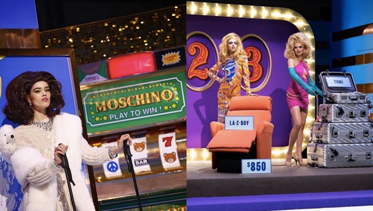 最浮誇的時尚拉霸機降臨秀場!MOSCHINO打造目眩神迷的百萬大富翁競賽大秀