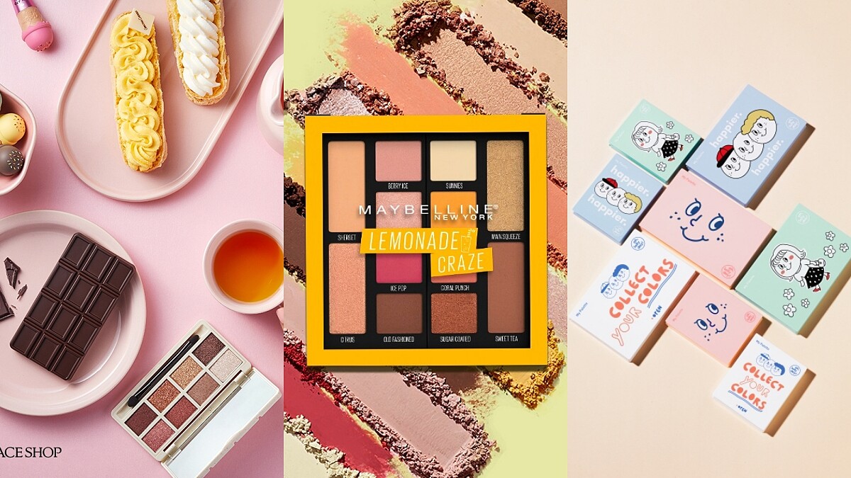 盤點4款2019春夏「開架眼影」，從繽紛果汁、百搭巧克力、實用裸色、可愛聯名都有