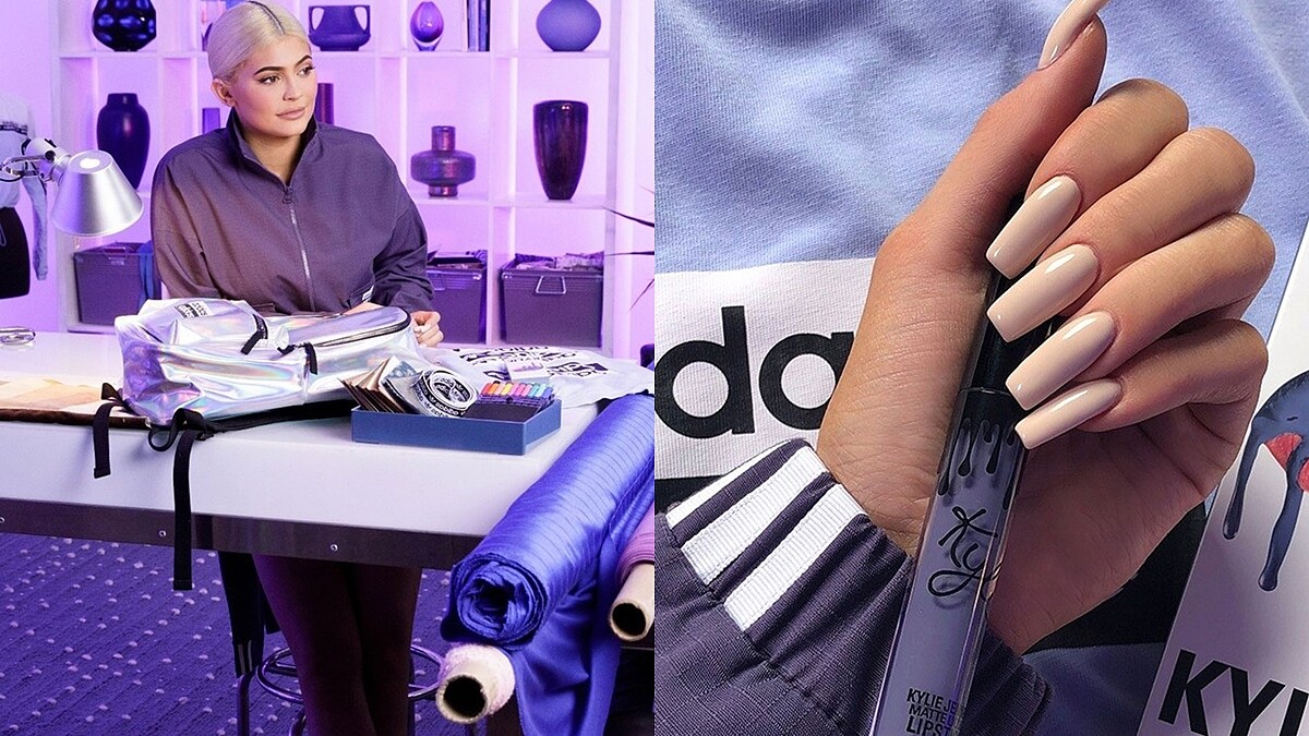 台灣同步全球開賣！Kylie Jenner以自己最愛的唇彩顏色＂夢幻粉霧紫＂推出adidas Originals聯名系列