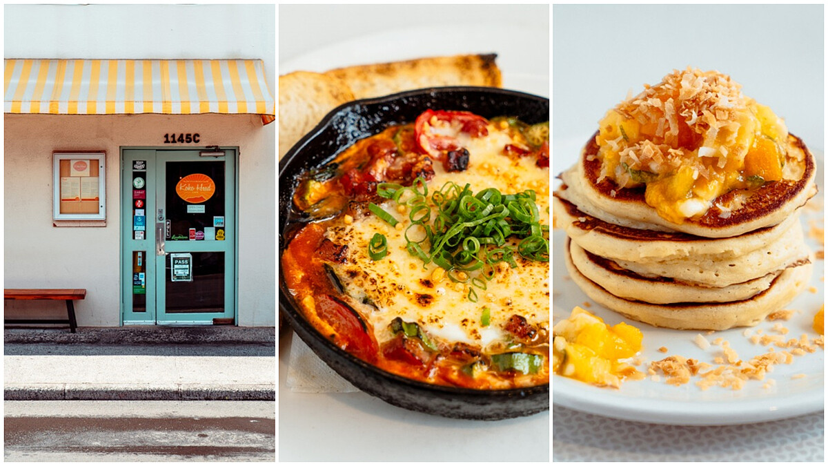 檀香山媒體評比第一名《Top Chef》主廚坐鎮 三島香鬆炸魚歐姆蕾、泡菜司康、鐵鍋烤蛋 Koko Head Café 混搭風早午餐口味太奇妙開了十年還是要排隊