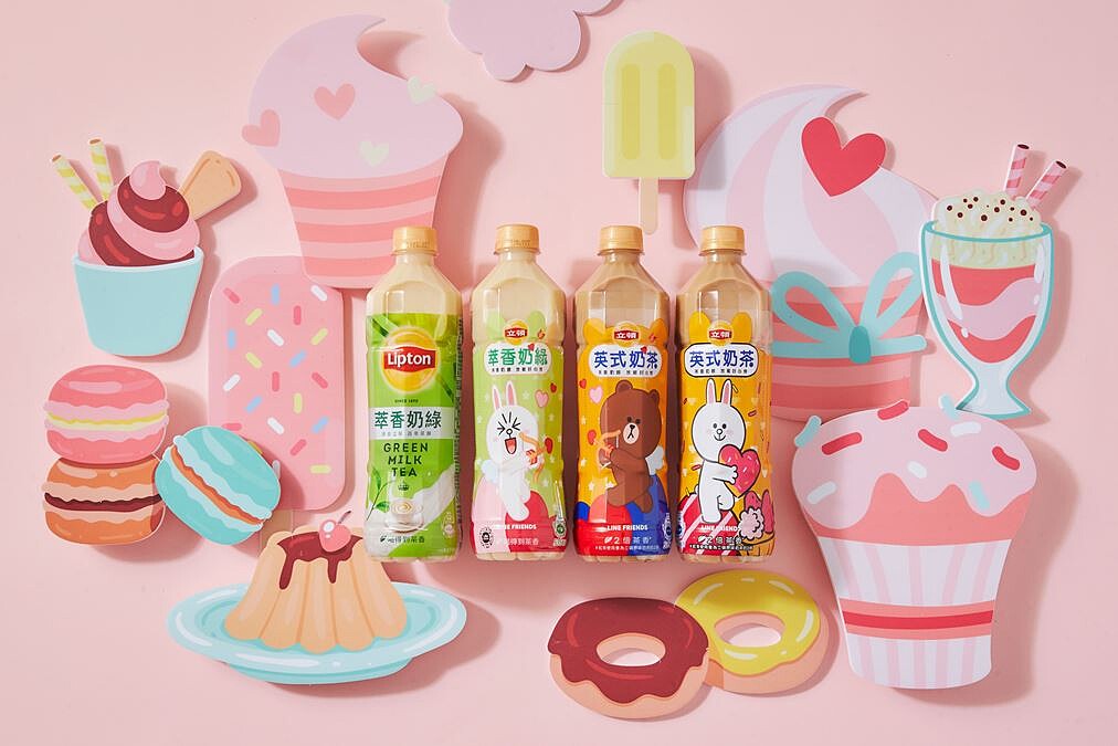 和Line Friends一起午茶! 立頓奶茶聯名熊大兔兔莎莉八款 還有隱藏版點心盤與派對提袋 