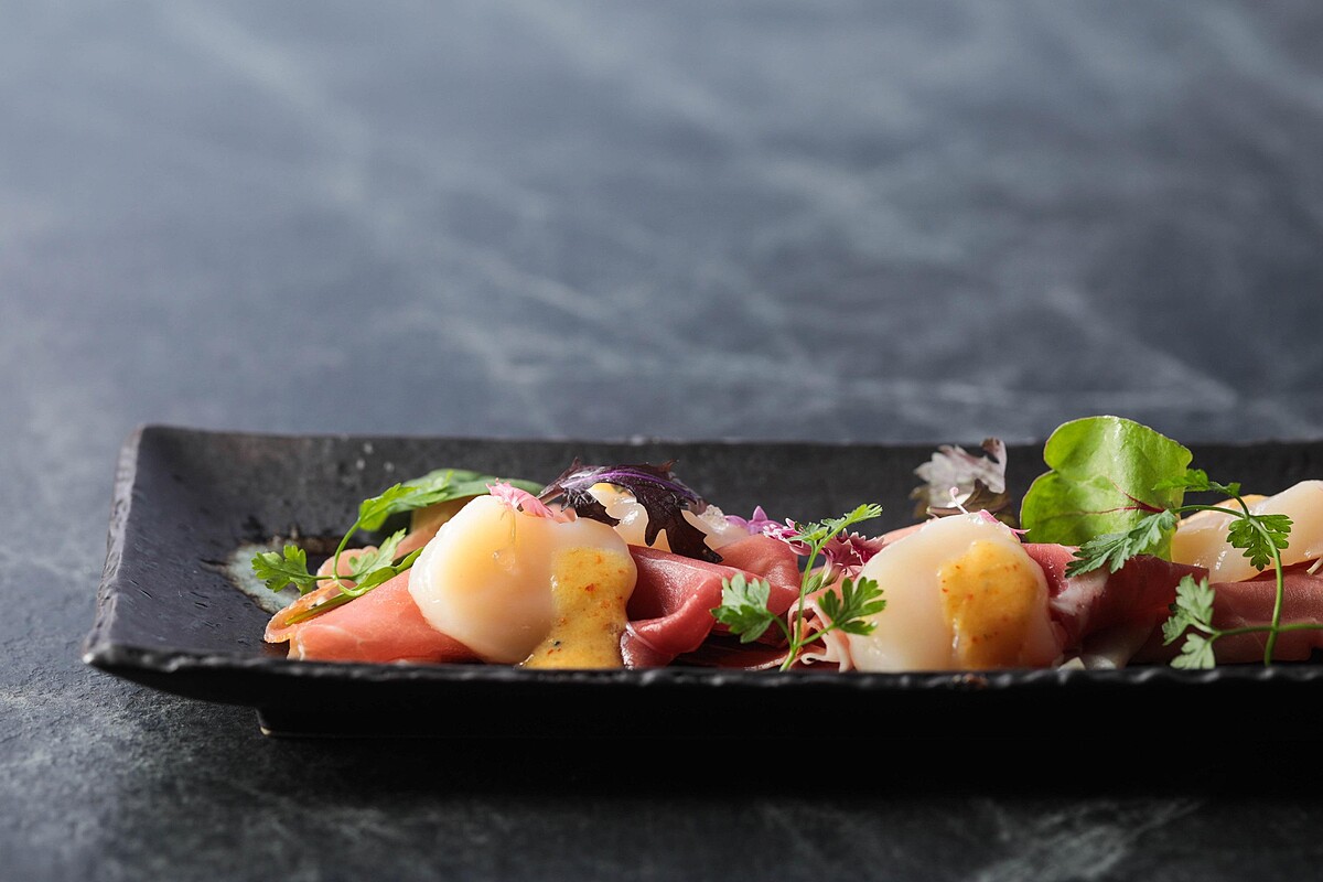 帕瑪生火腿干貝冷盤