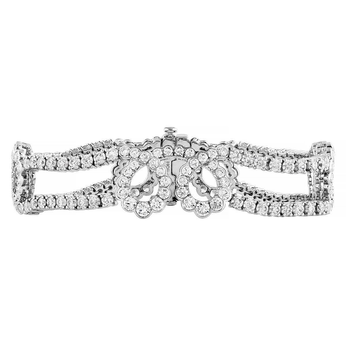 AERIAL REGAL白K金鑽石手環