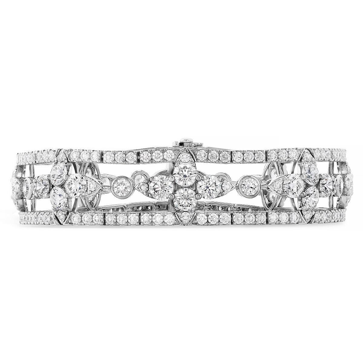 AERIAL REGAL白K金鑽石手環