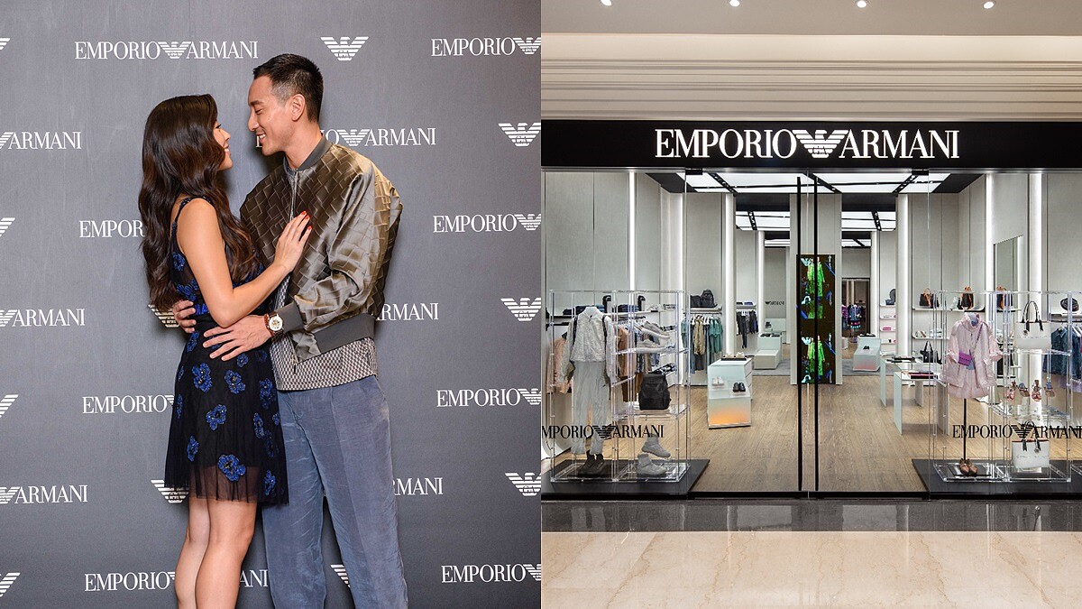 王陽明、蔡詩芸甜蜜合體！Emporio Armani微風南山概念旗艦店正式開幕