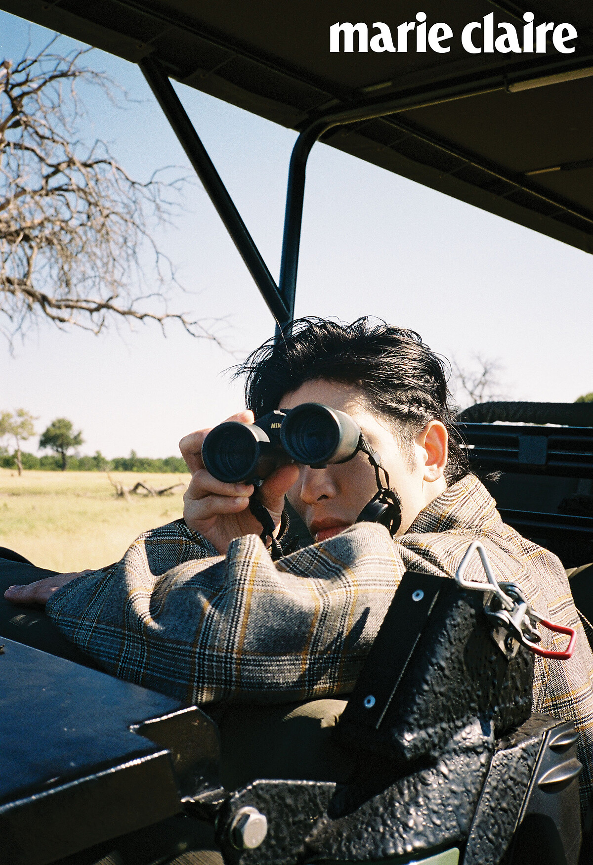 生命當然會有喜怒哀樂，但珍惜身邊美好的事物，等到我的任務結束的時候，人生也沒有遺憾，特別圓滿。格紋大衣，Gucci