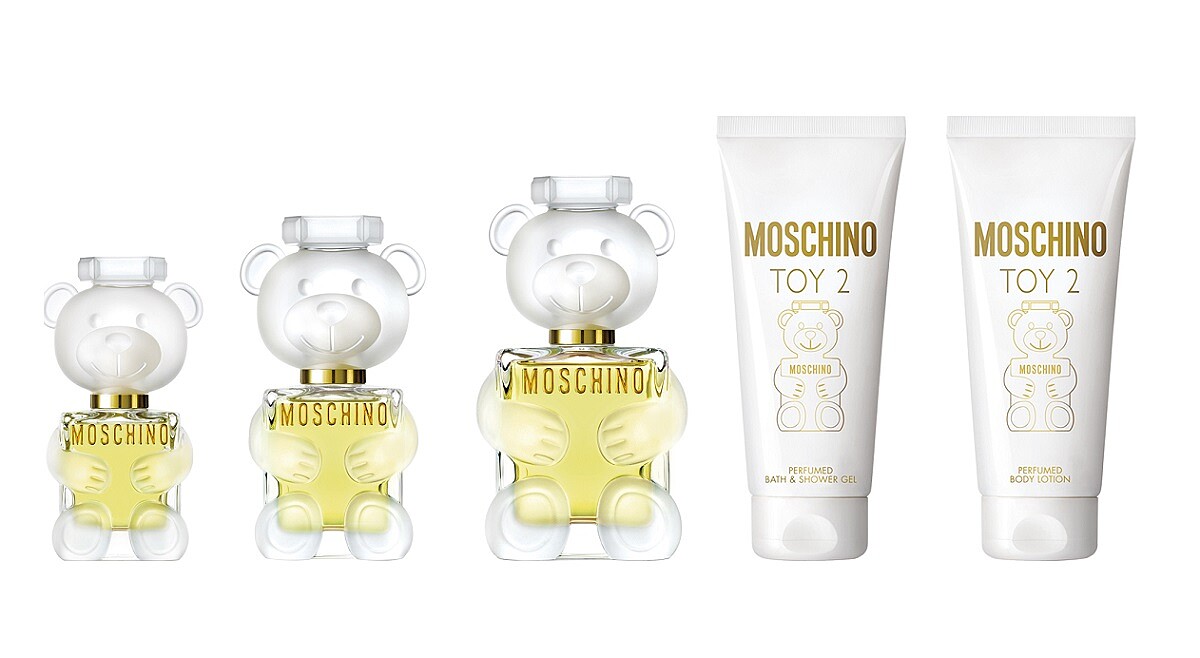 MOSCHINO「熊心未泯2女性淡香精」與同系列香浴凝露、香體乳