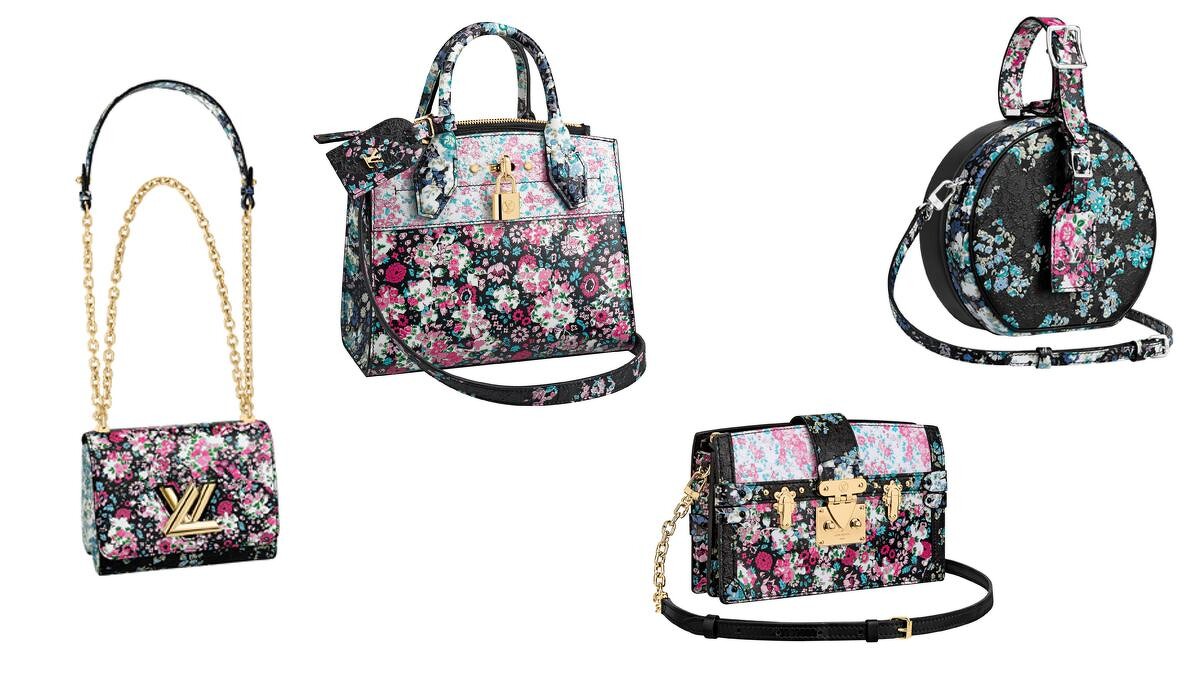 從TWIST、CITY STEAMER、TRUNK CLUTCH到PATITE BOITE CHAPEAU等品牌代表性的包款,都推出了全新的碎花樣式。