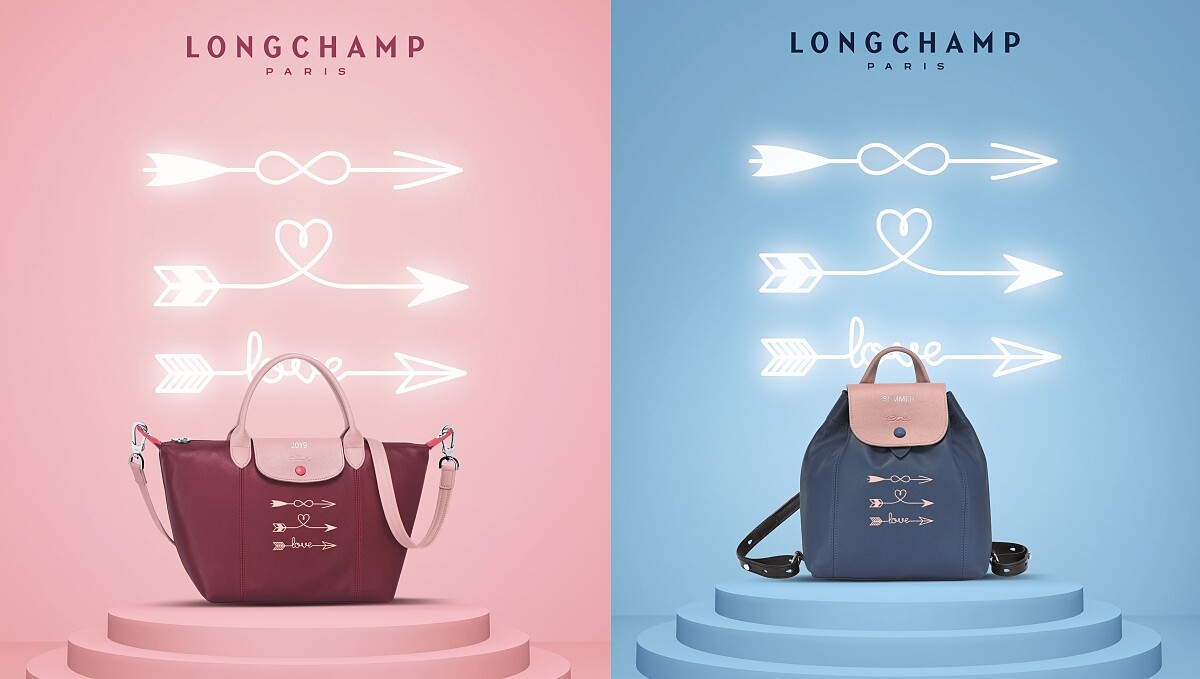 Longchamp期間限定的訂製服務又來了！愛心、喵星人、幸運草…各種可愛圖騰隨你發揮