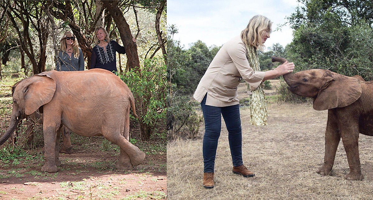 Chantecaille香緹卡創辦人Sylvie&非洲孤兒象