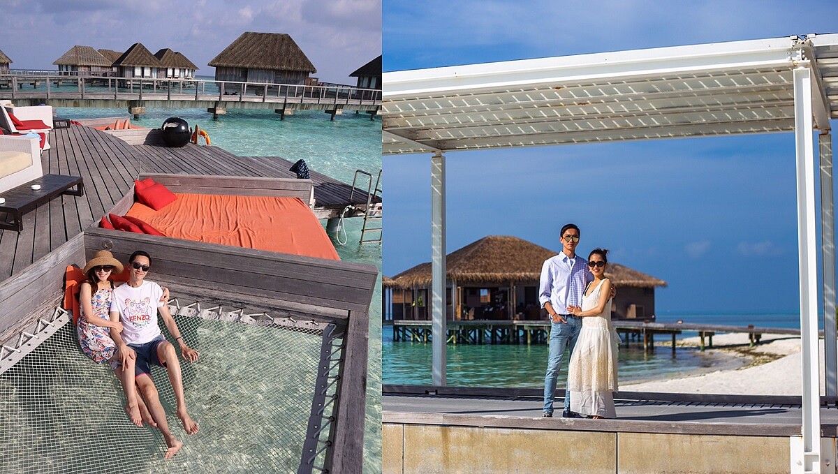 楊千霈夫婦Club Med馬爾地夫之旅，入住這麼寧靜、有質感的的Club Med芬尼芙別墅，海天一色十分療癒