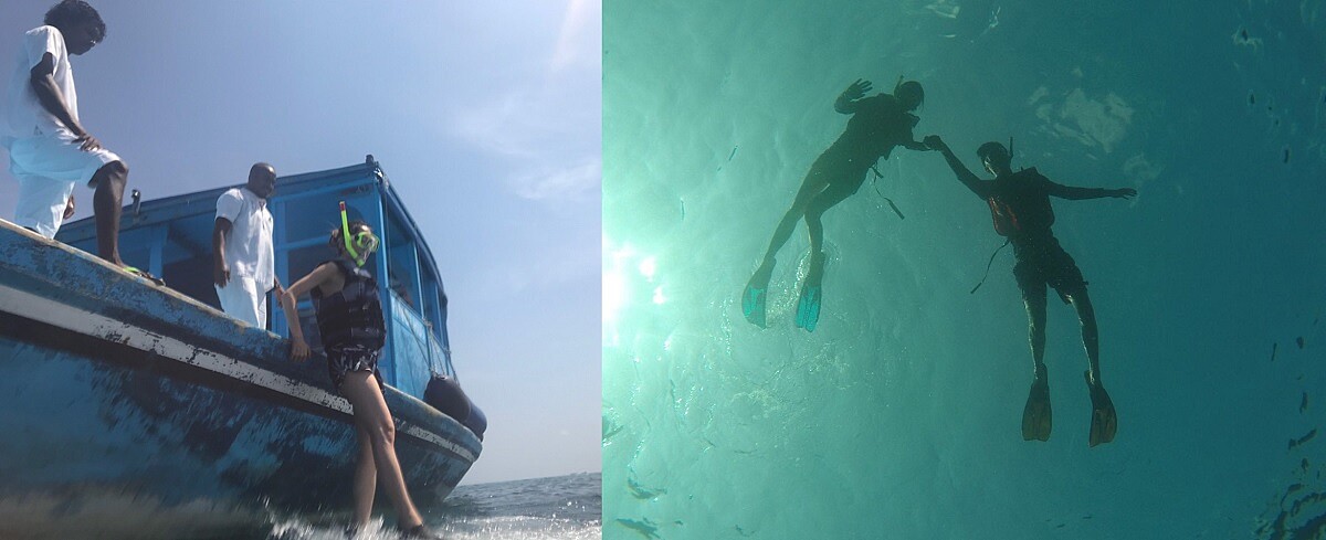 楊千霈夫婦體驗卡尼島浮潛行程