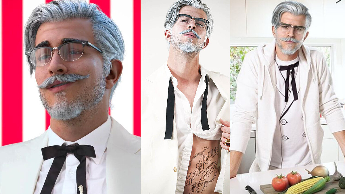 真的脫了!肯德基KFC 年輕版上校持續圈粉,快來份「炸肌」全餐!