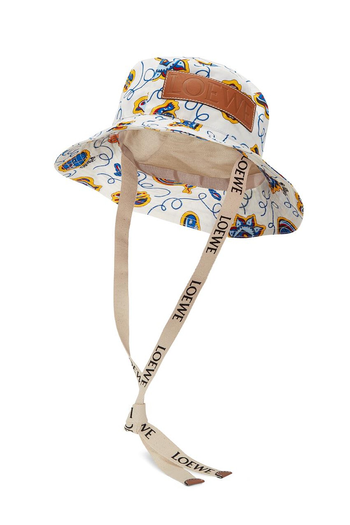 Paula&rsquo;s 白色印花漁夫帽，約NT16,000。