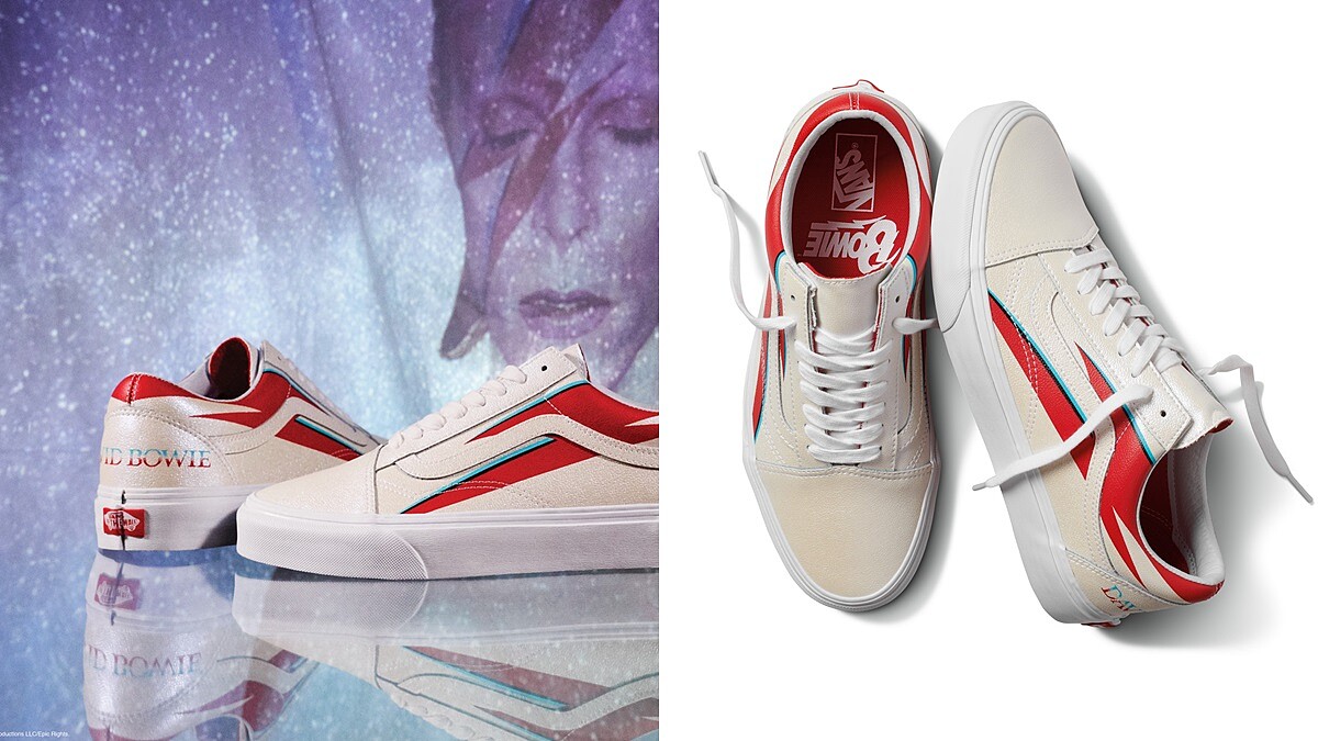 搖滾樂迷必入手！向傳奇音樂人致敬，Vans推出大衛鮑伊6款聯名帆布鞋