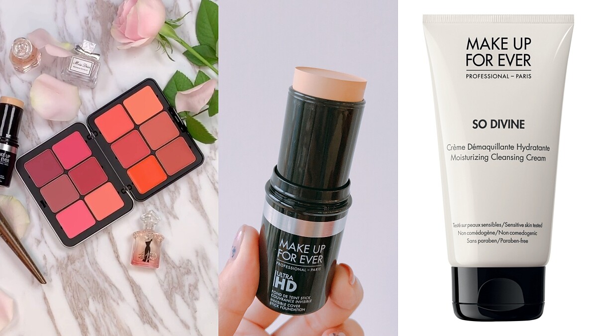 MAKE UP FOR EVER默默賣翻的3樣黑馬產品「12色ULTRA HD腮紅霜盤、粉妝條、完美冷霜」內行人都在買