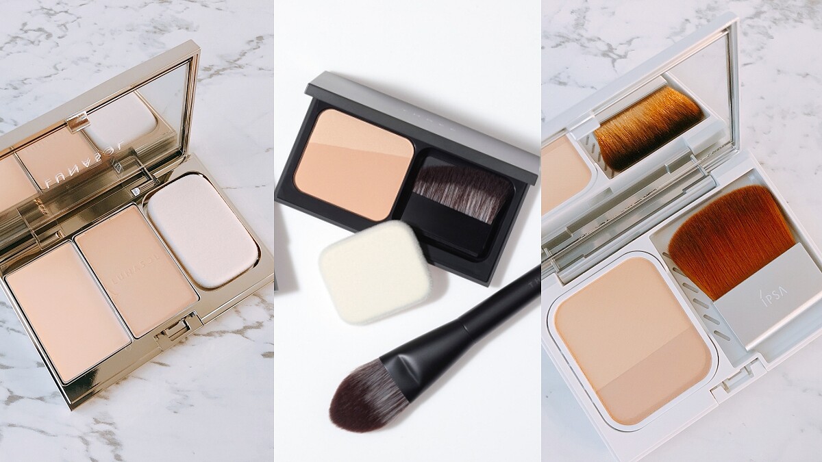 2019日系最愛「雙色粉餅」，佳麗寶LUNASOL、THREE、IPSA三款新底妝盤點