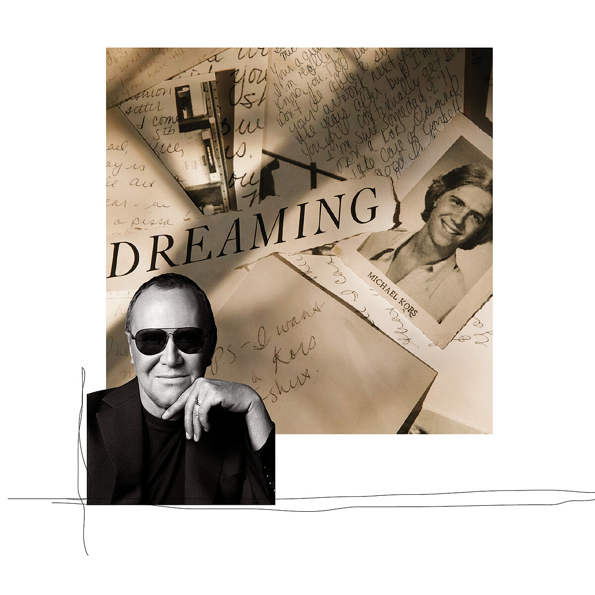 Michael Kors與他早年的手稿