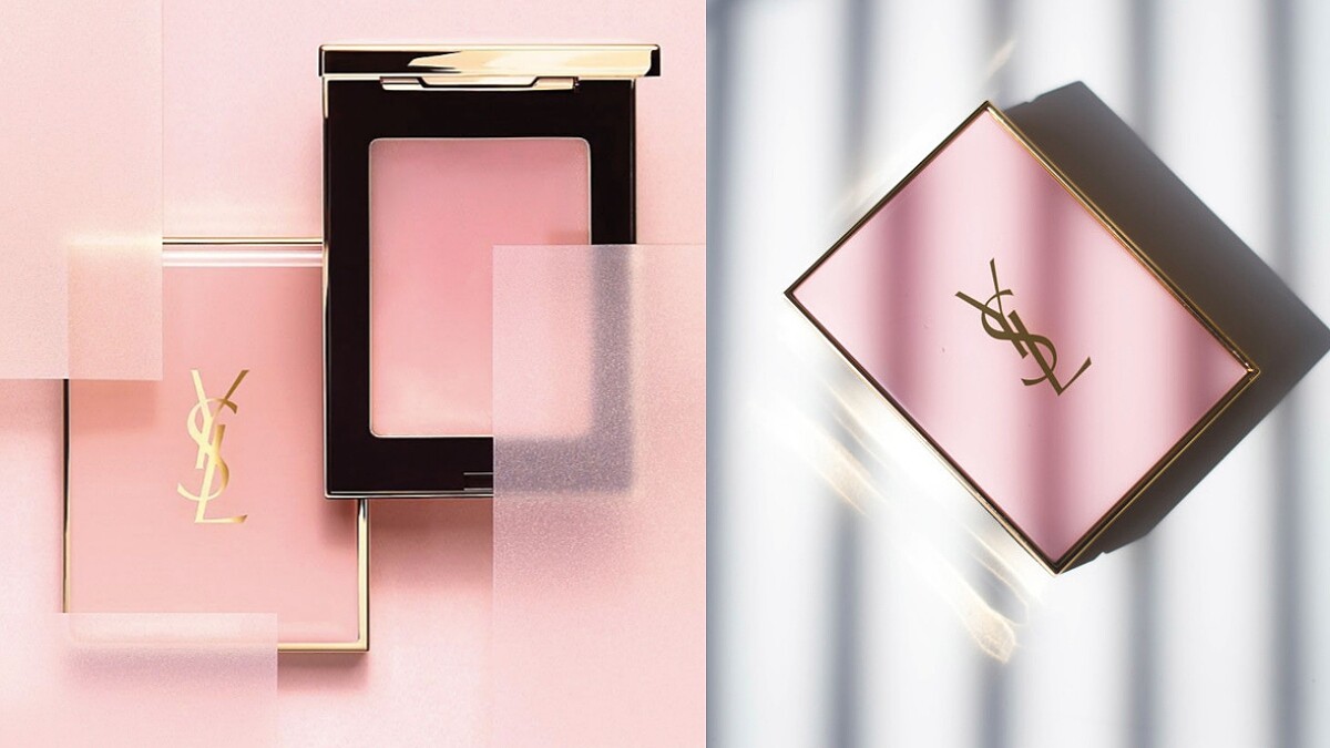 YSL史上最美「奶油粉餅」台灣5月終於要開賣！連內裡都是玫瑰粉紅膏體，一抹隱形毛孔還能吸油、打亮根本神萬用