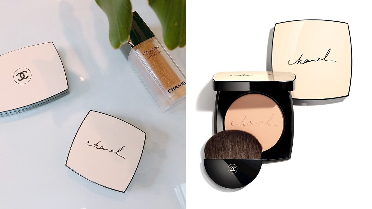 CHANEL字母變草寫太美，香奈兒時尚裸光蜜粉餅必收！還有一擦爆水的「粉底精華」 清新水感質地令人超期待