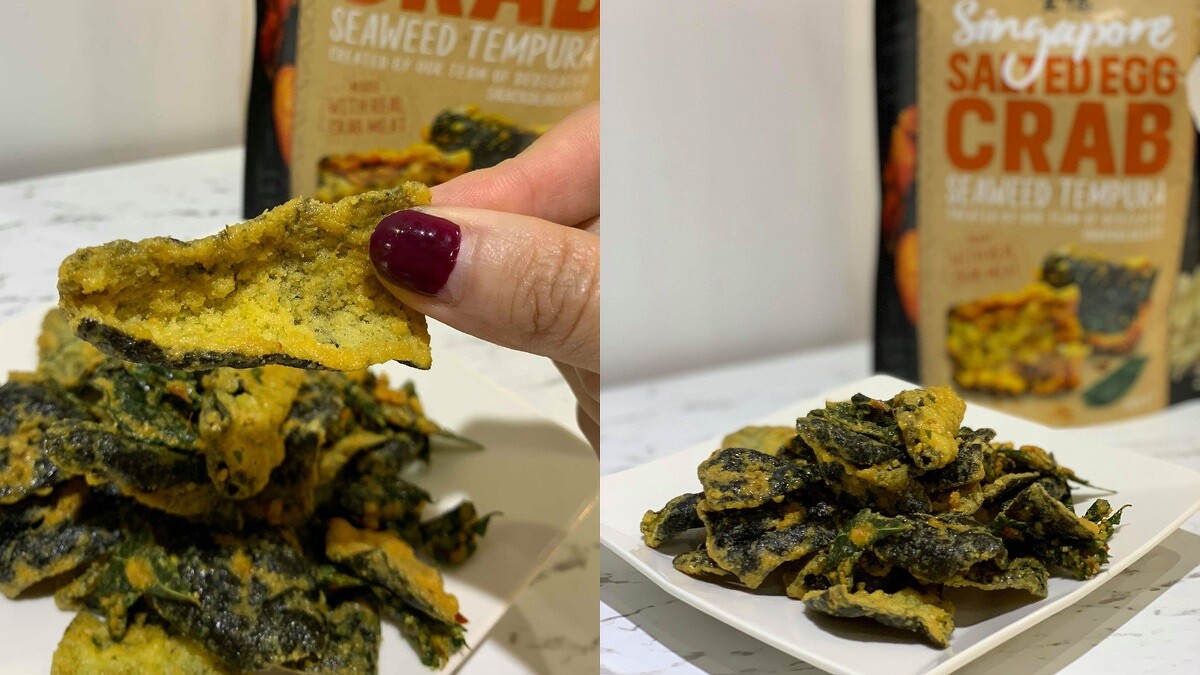 鹹蛋黃蟹天婦羅紫菜