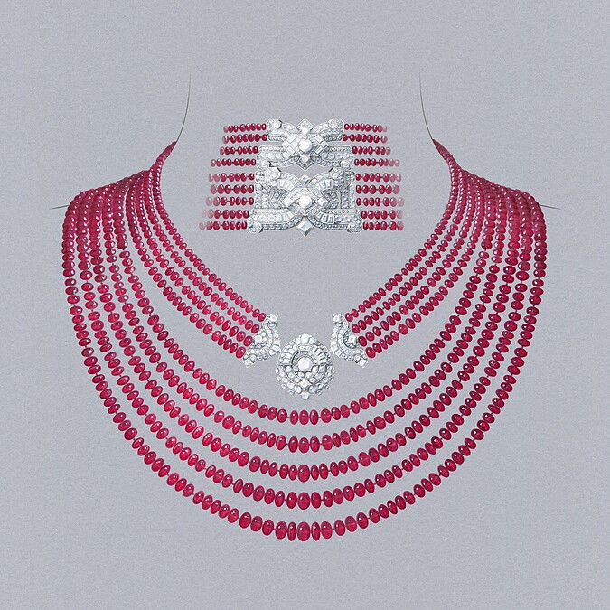Van Cleef Arpels《Rubis imp&eacute;rial》項鍊