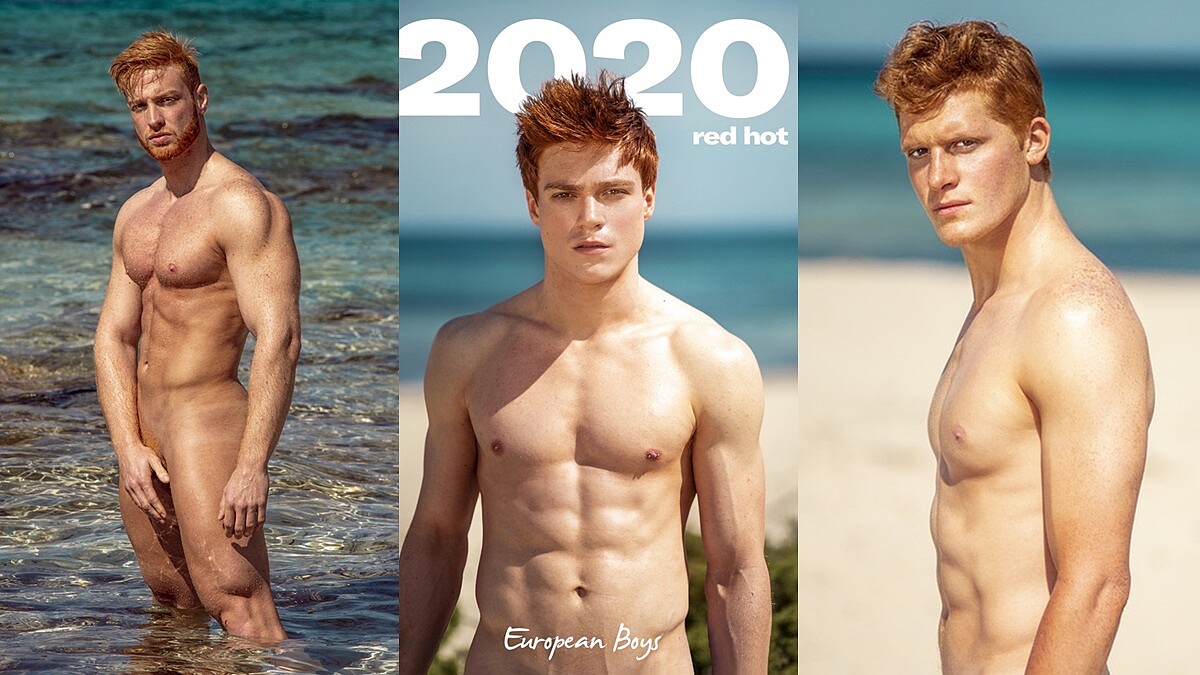 2020年RED HOT超養眼猛男全裸年曆熱辣來襲！陽光歐洲紅髮鮮肉性感登場