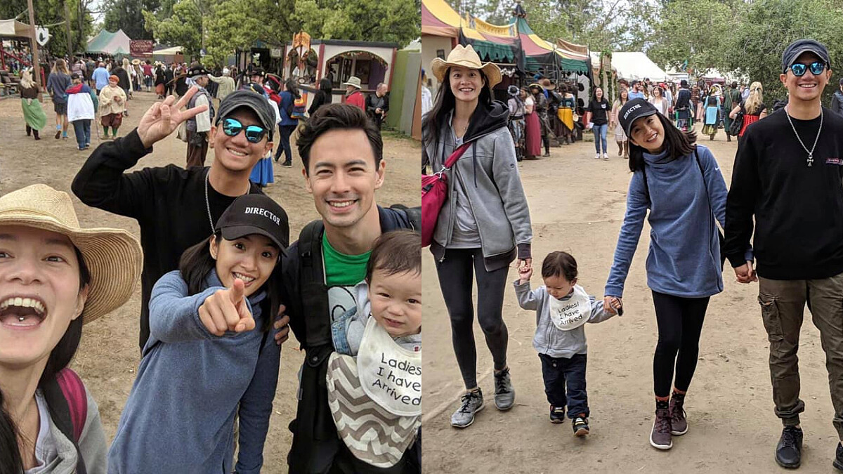 林依晨、Janet 閨蜜手牽手出遊，帥老公終於不再馬賽克，兩家幸福甜蜜令人稱羨！