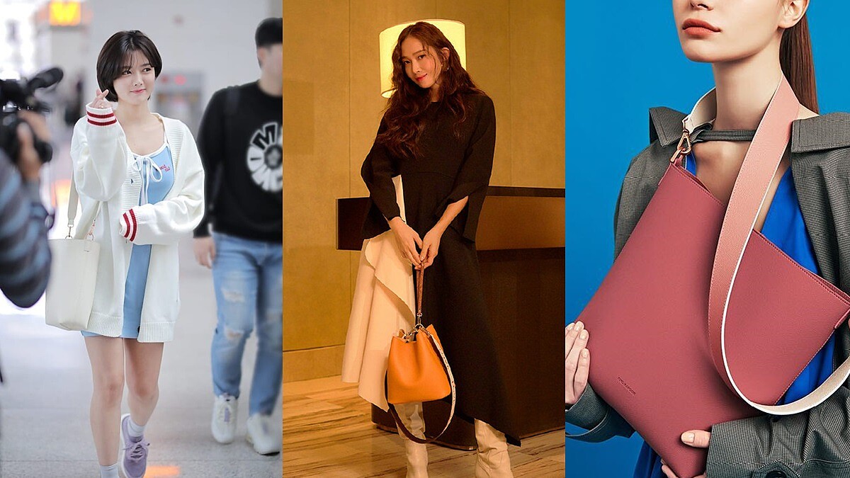 最新上架的「胭脂紅」實在太美！Jessica、金裕貞私下外出都愛揹這咖Find Kapoor水桶包