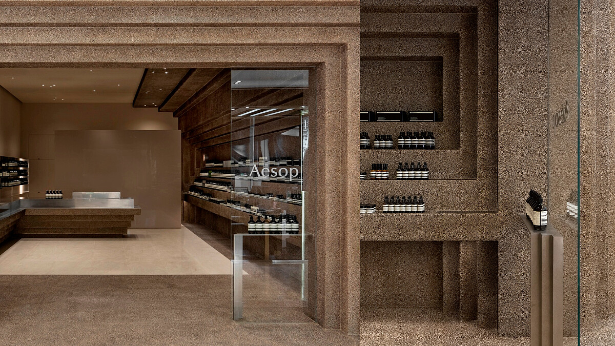 Aesop新竹店登場!以古典日式牆磚X極簡幾何建築風格呈現