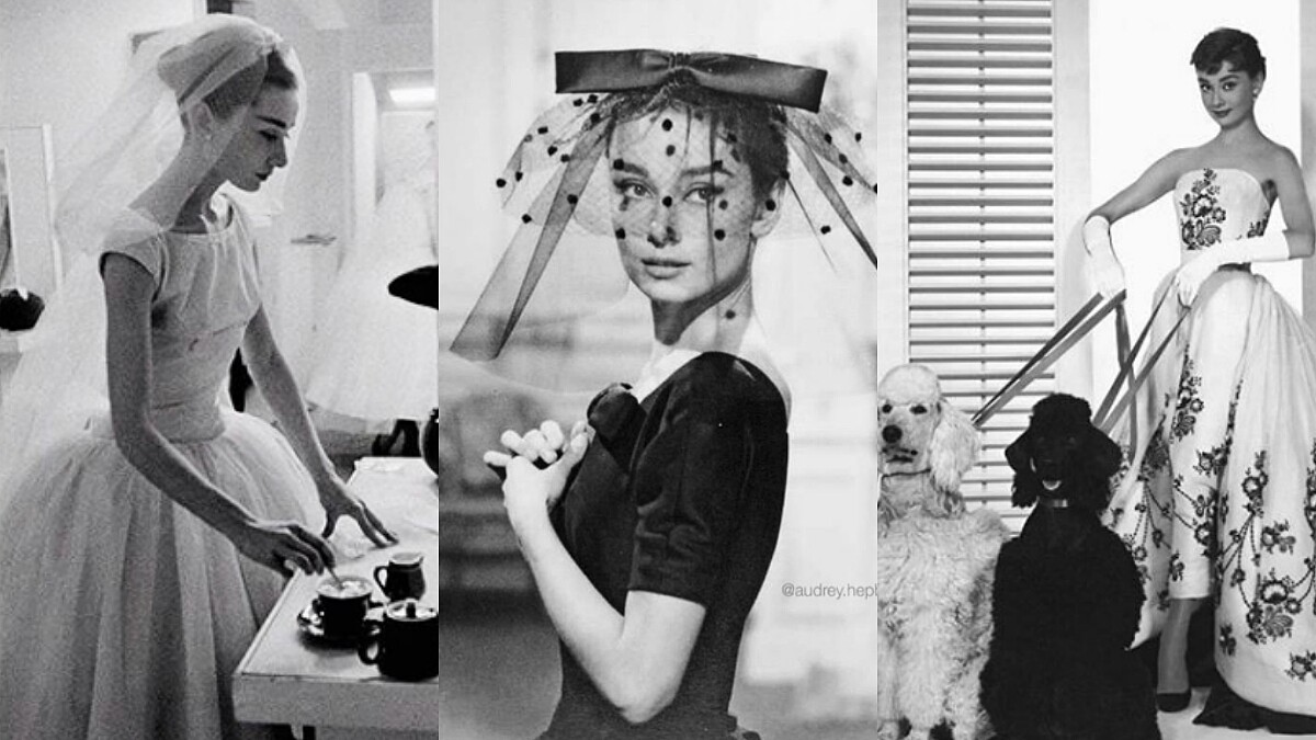 向不朽女神奧黛麗赫本致敬！15套優雅極致的婚紗造型，使你完美復刻赫本經典時髦倩影！