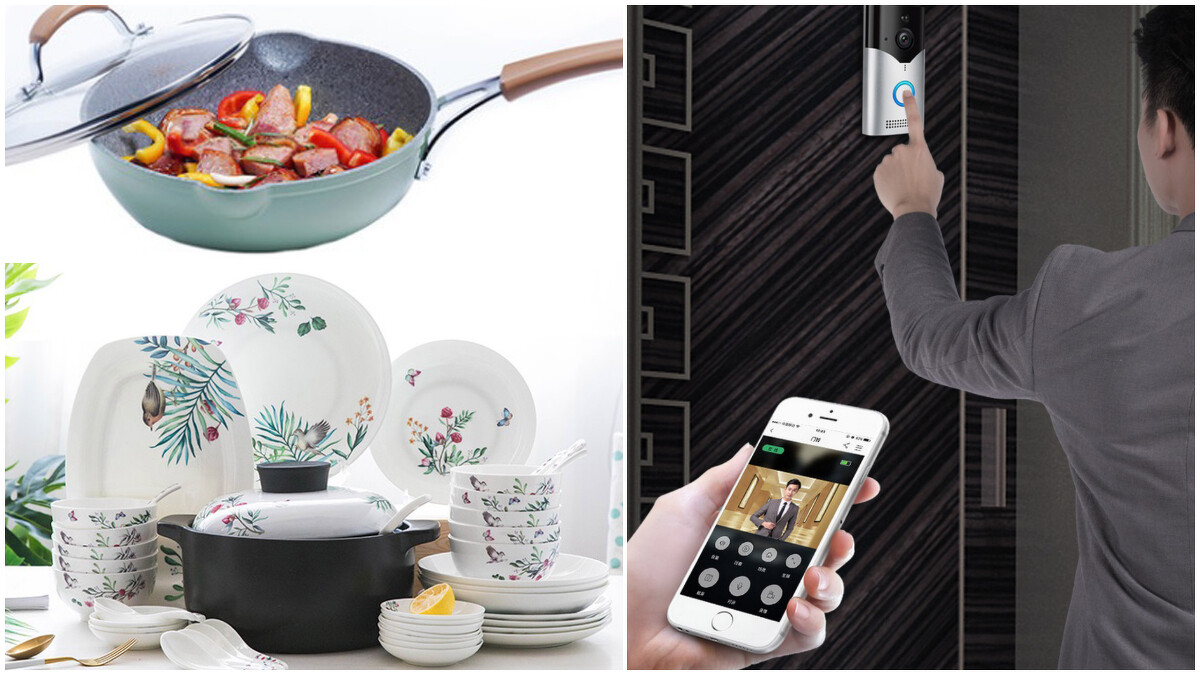 可視智能門鈴、Carote麥飯石不沾鍋、日式碗碟套裝