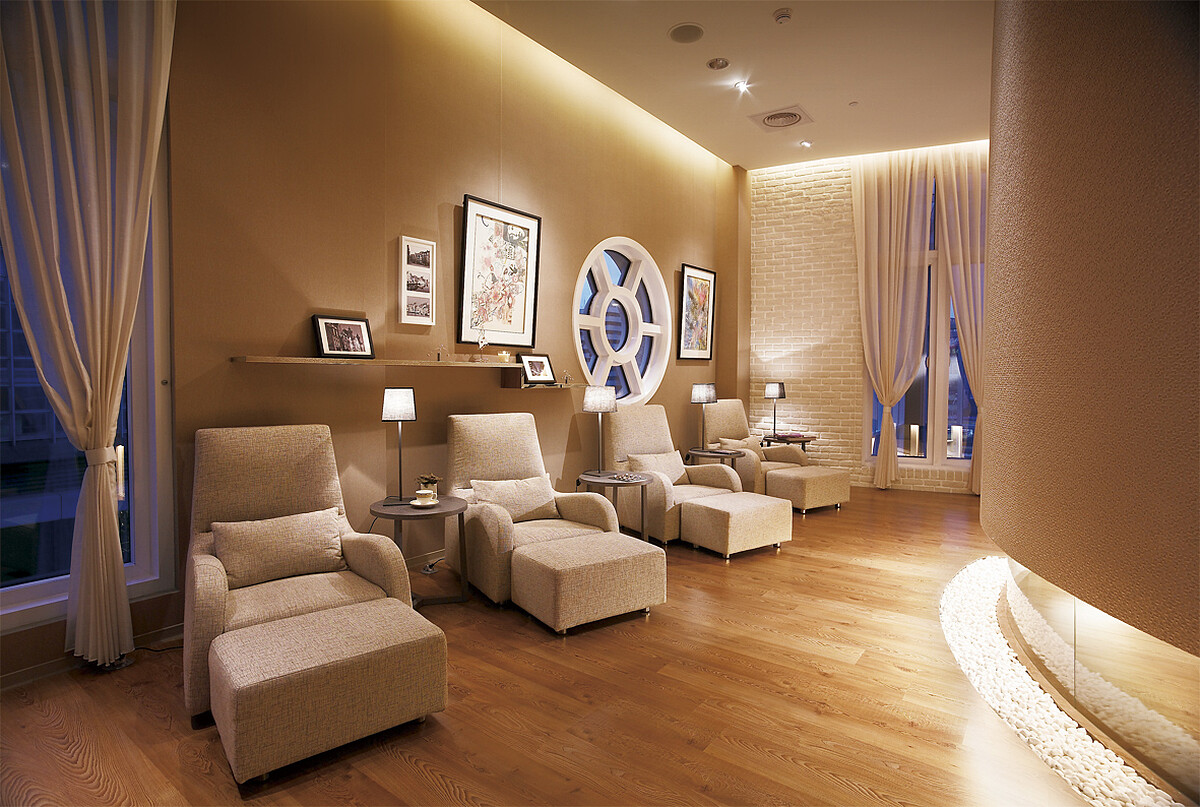 施舒雅BELLAVITA信義店休憩區。