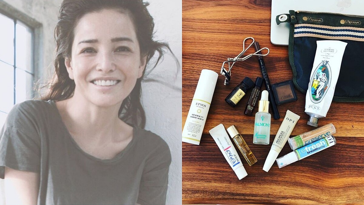 日本模特兒始祖梨花Rinka閃電來台，私下愛用的彩妝品揭曉，最愛的這塊眼影霜隨身都帶著